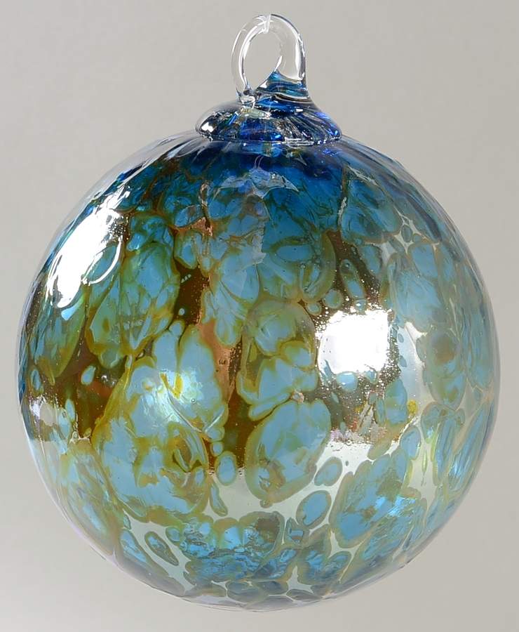 Classic Ball Ornaments Blue Lagoon - No Box by Glass Eye Studio-1