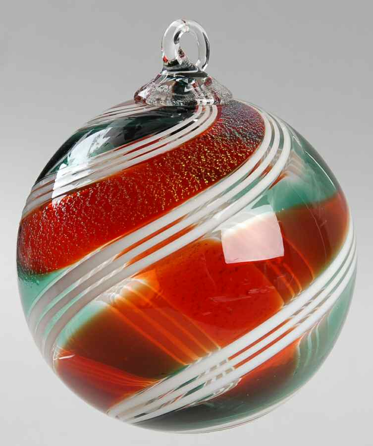 Annual Limited Edition Ornament Holly Wreath - No Box by Glass Eye Studio-1
