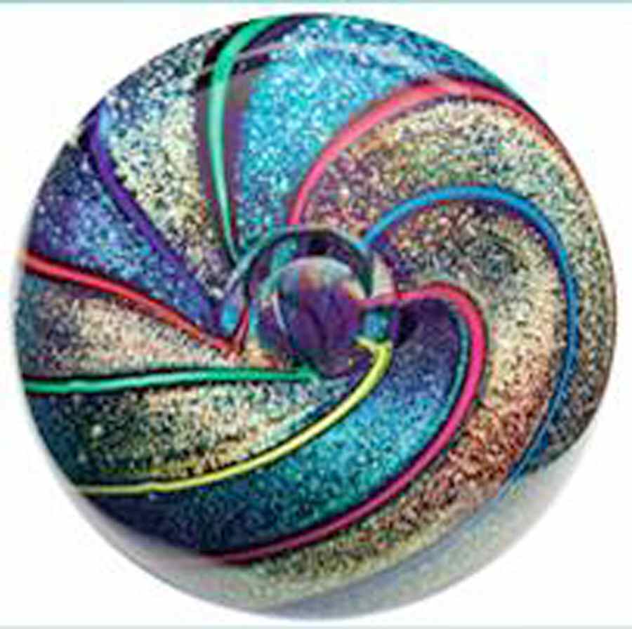 Glass Eye Studio Paperweights Rainbow Kaleidoscope - Boxed by Glass Eye Studio-1
