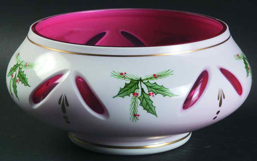 Gorham Christmas Giftware Crystal Bowl - Boxed by Gorham Crystal-1