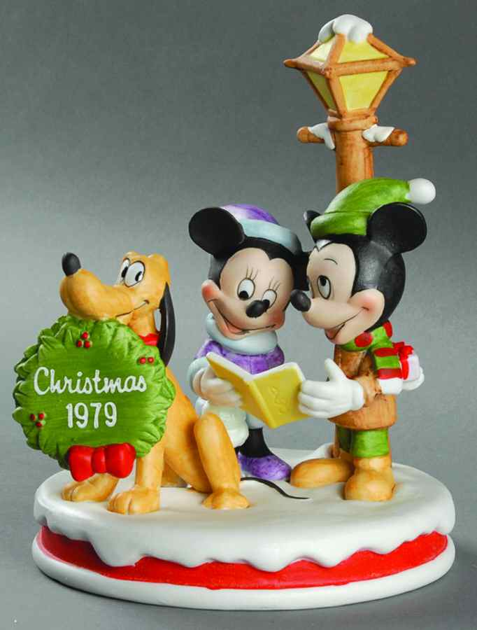 Disney Christmas Figurine Minnie, Mickey & Pluto - No Box by Grolier-1