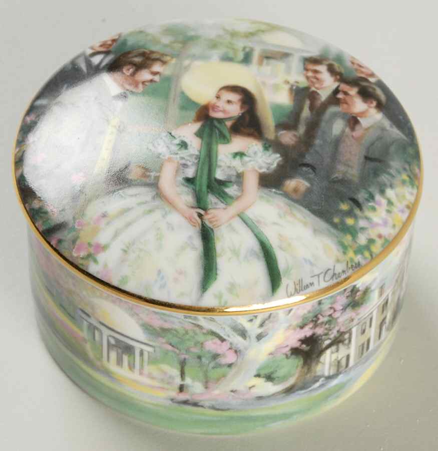 Gone with the Wind Music Box Scarlett At Twelve Oaks - Boxed by WS George-1
