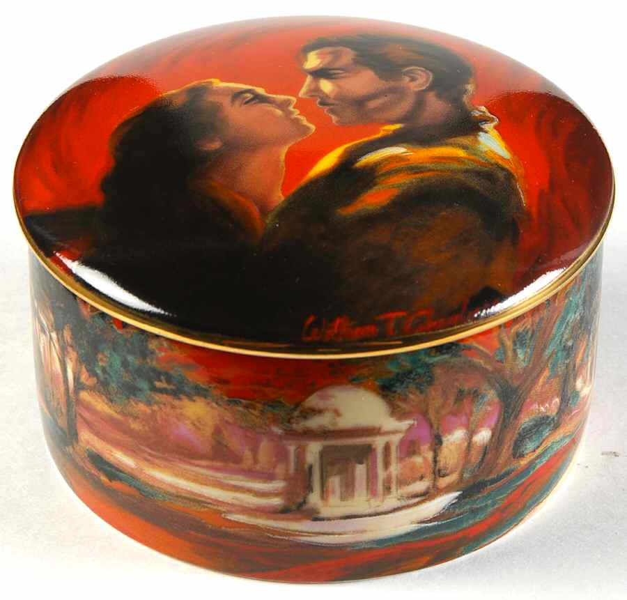 Gone with the Wind Music Box The Burning Of Atlanta - Boxed by WS George-1