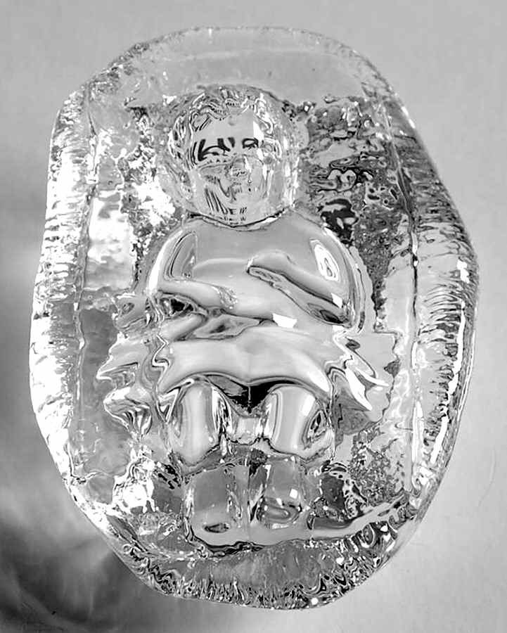 Crystal Nativity #2 Jesus - No Box by Gorham Crystal-1