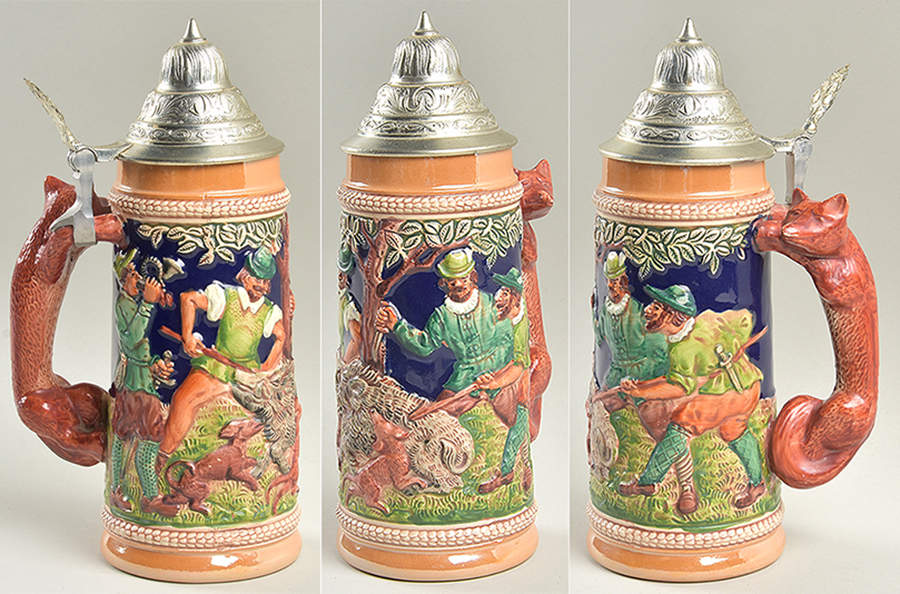 Gerz Steins Boar Hunt, Fox Handle-Colored - No Box by Gerz-1