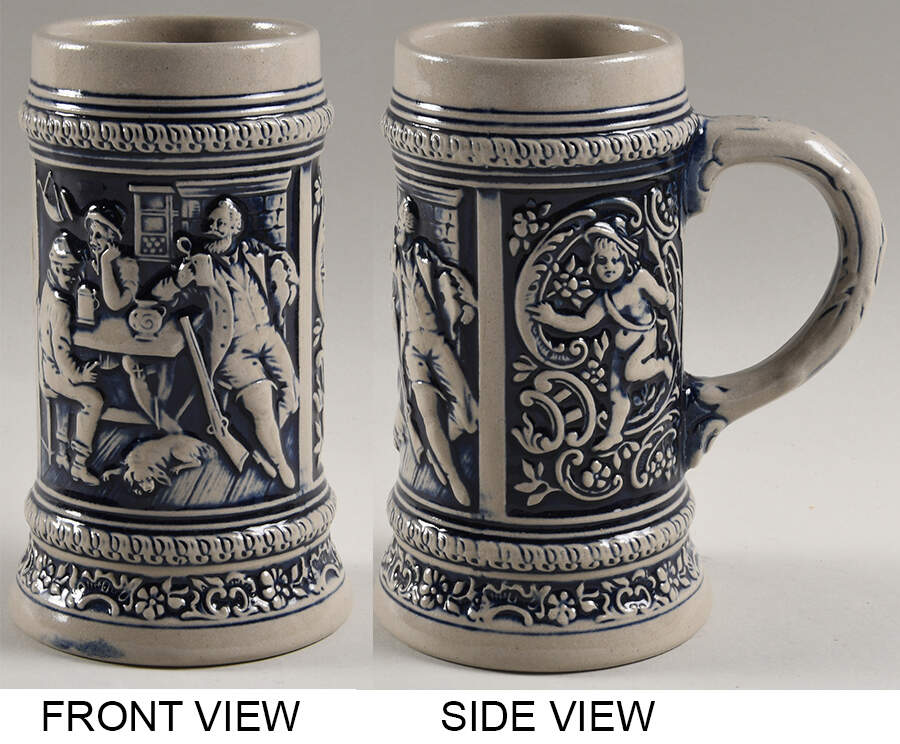 Gerz Steins Hunters At Tavern Table - Cherubs - No Box by Gerz-1