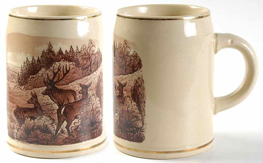 Gerz Steins Deer In Woods Scene - No Box by Gerz-1