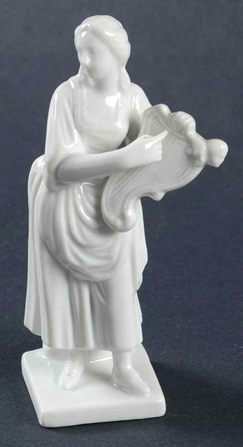Richard Ginori Figurines Woman With Harp - No Box by Ginori 1735-1