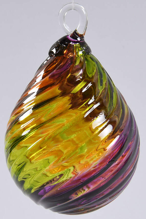 Raindrop Ornaments Calla Lily - No Box by Glass Eye Studio-1