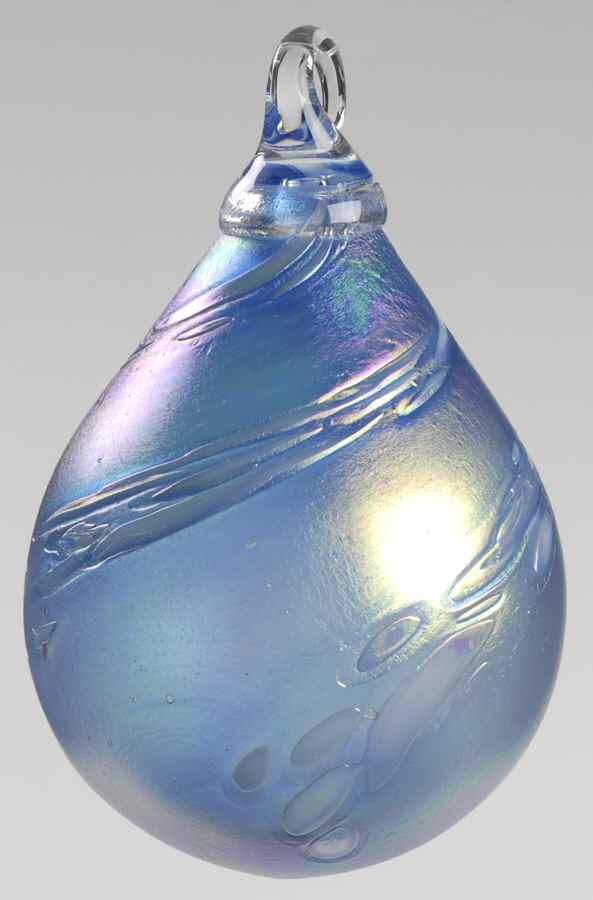 Raindrop Ornaments Sky Blue - No Box by Glass Eye Studio-1