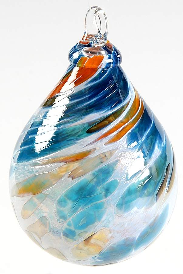 Raindrop Ornaments Seashore - No Box by Glass Eye Studio-1