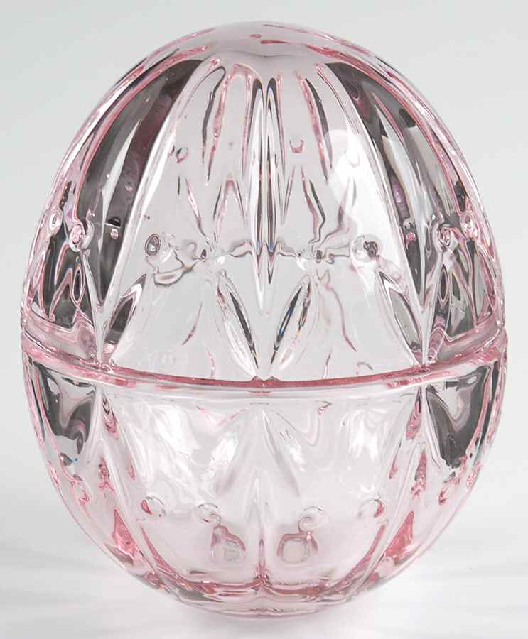Shades of Spring Crystal Egg Box-Pink - No Box by Gorham Crystal-1