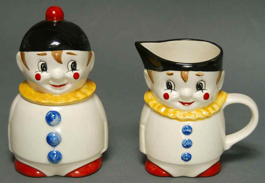 Clown Giftware Cream & Sugar Set - No Box by Goebel-1