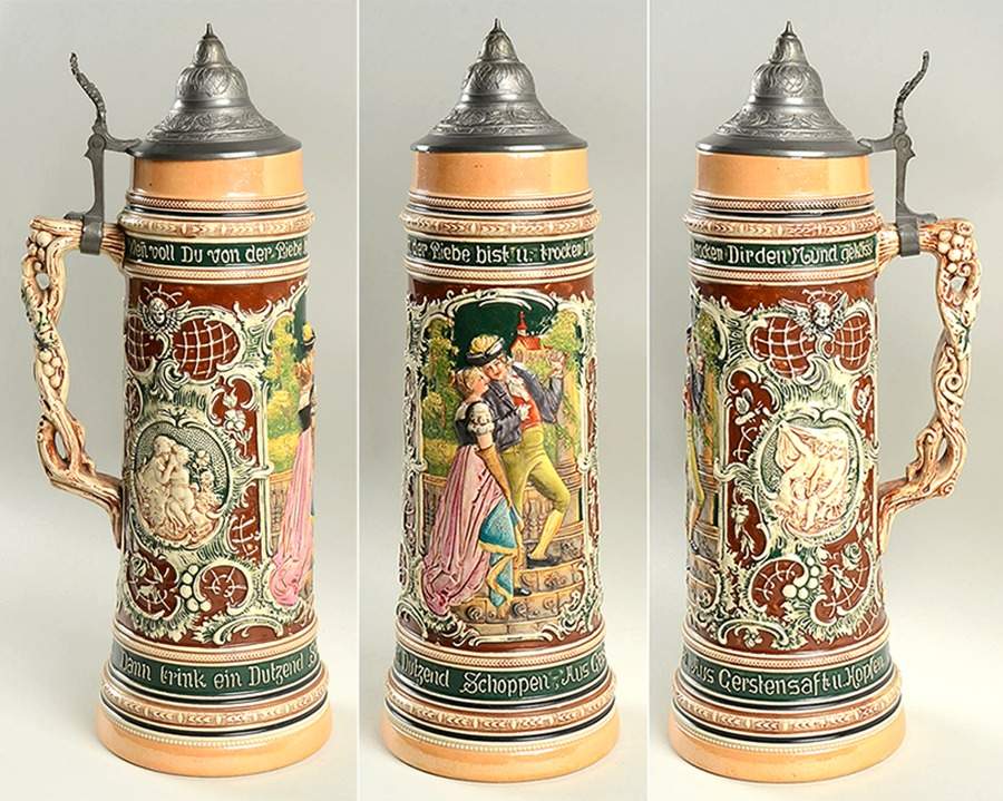 German Beer Steins Dutzend Schoppen-Large - No Box by Germany-1
