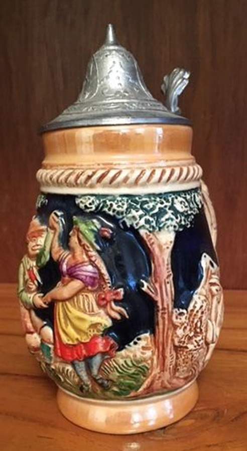 German Beer Steins Dancing Couple In Forest - No Box by Germany-1