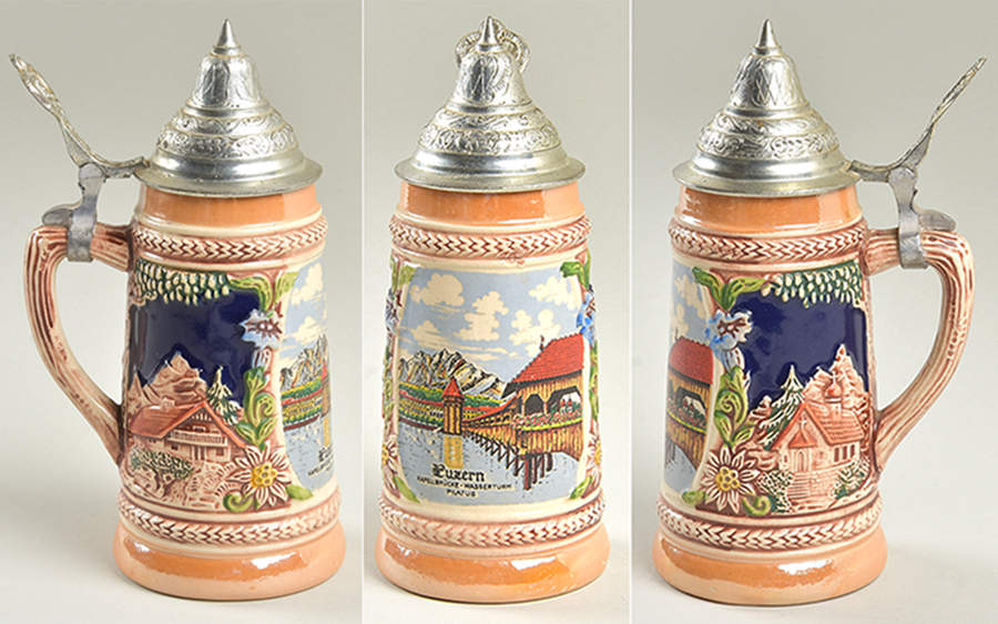 German Beer Steins Auf Der Alm Drist Es Schon - No Box by Germany-1