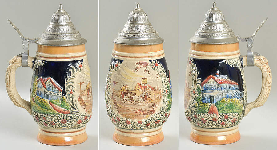 German Beer Steins The Coach Inn Scene - No Box by Germany-1