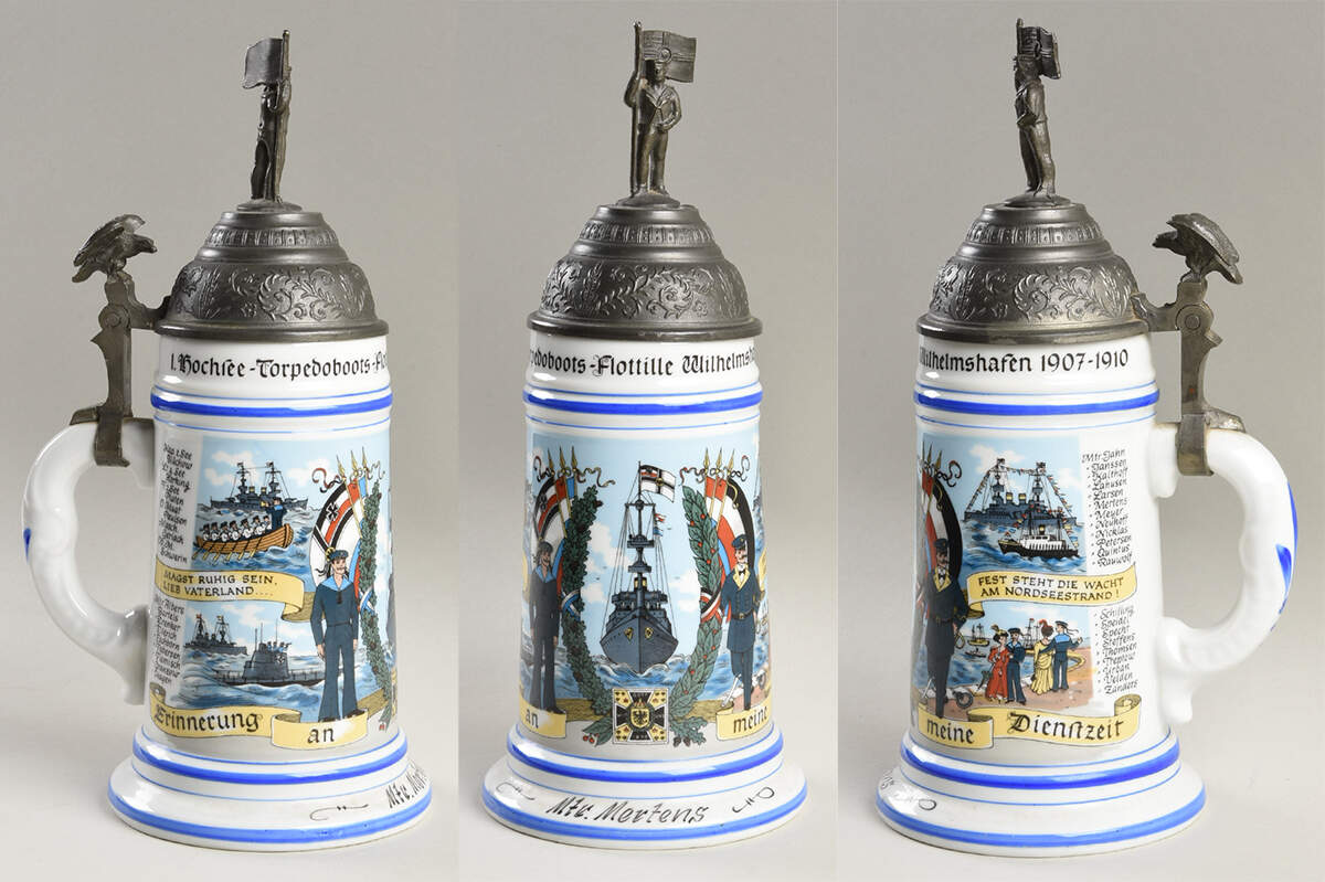German Beer Steins Naval Torpedo Boat Flotilla - No Box by Germany-1