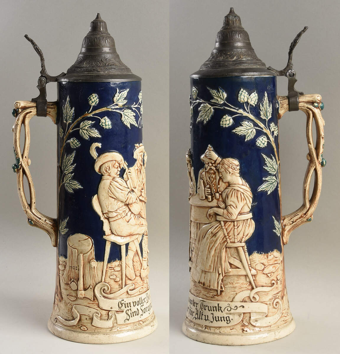 German Beer Steins Ein Voller Becher Ein Guter Trunk Sind S - No Box by Germany-1