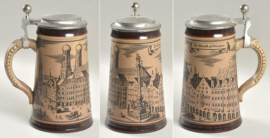 German Beer Steins Der Marcft Zu Munchen - No Box by Germany-1