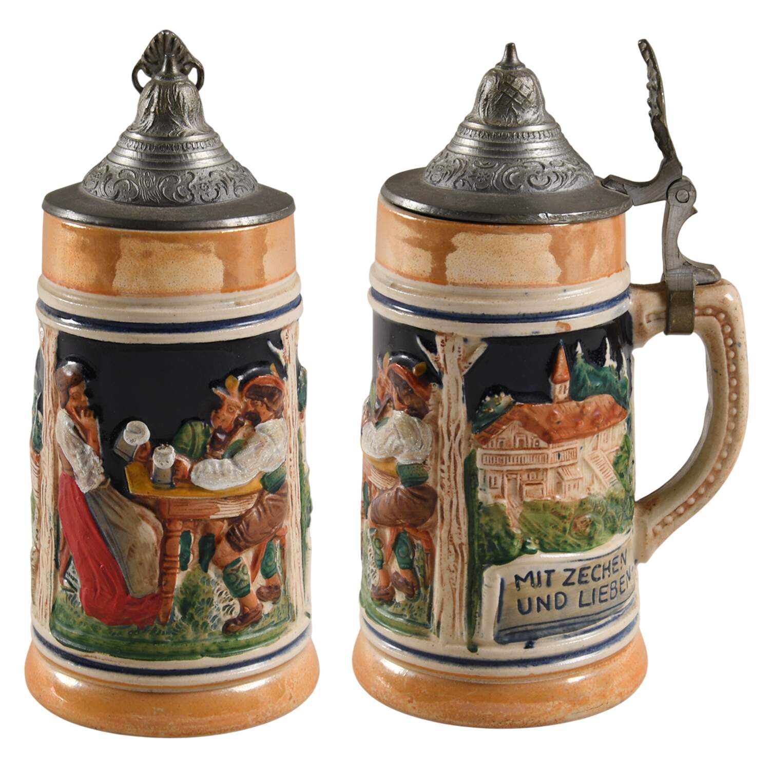 German Beer Steins Werden Sorgen Vertrieben Mit Zechen Und  - No Box by Germany-1