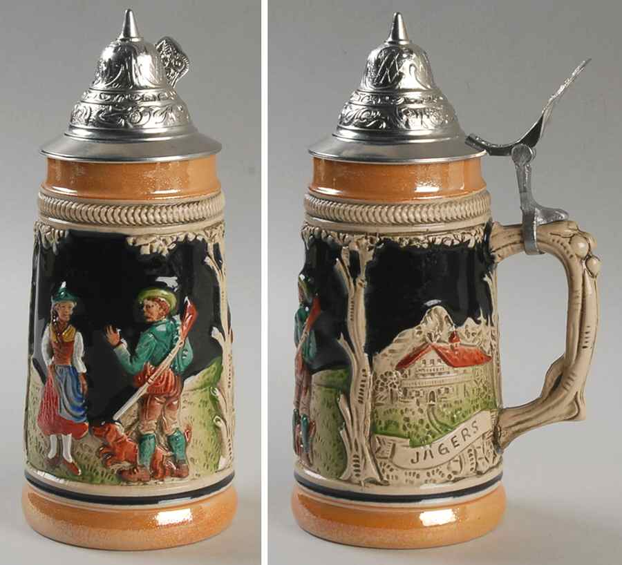 German Beer Steins Hunters Farewell-Jagers Abschied - No Box by Germany-1
