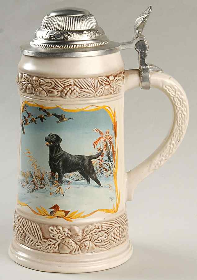 German Beer Steins Black Labrador Retriever - No Box by Germany-1