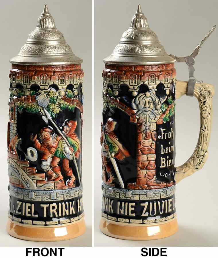 German Beer Steins Froh Beim Bier - No Box by Germany-1