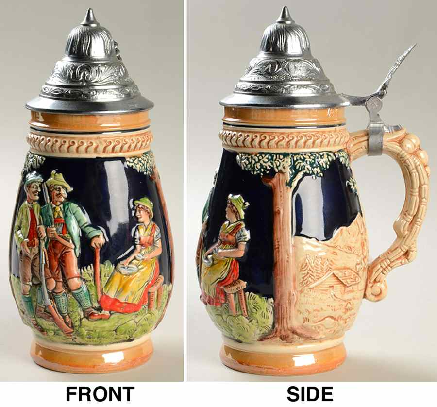 German Beer Steins Hunters, Lady - No Box by Germany-1