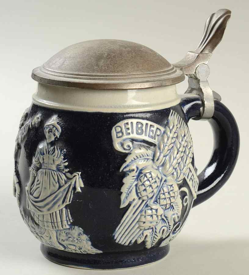 German Beer Steins Stein-Old Man & Woman Dancing - No Box by Germany-1