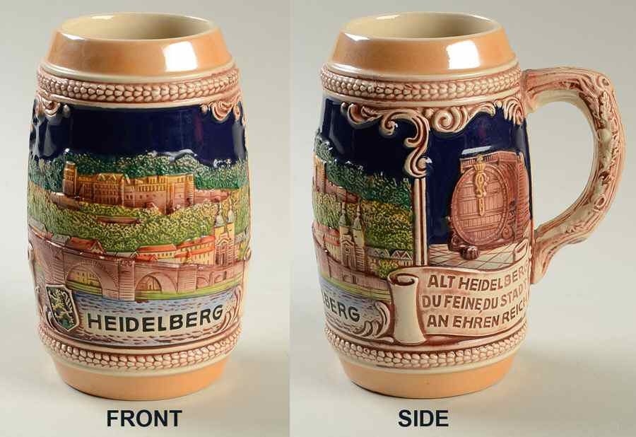 German Beer Steins Heidelberg - No Box by Germany-1