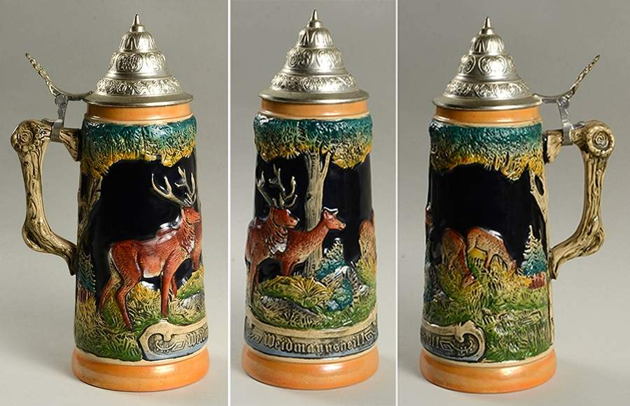 German Beer Steins Deer And Doe - No Box by Germany-1