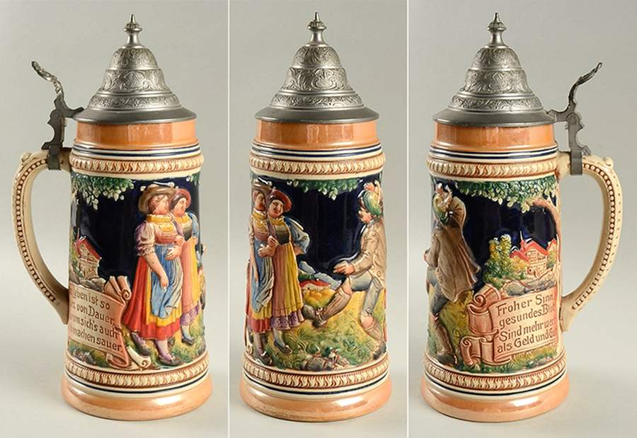 German Beer Steins Froher Sinn Gesundes Blut - No Box by Germany-1
