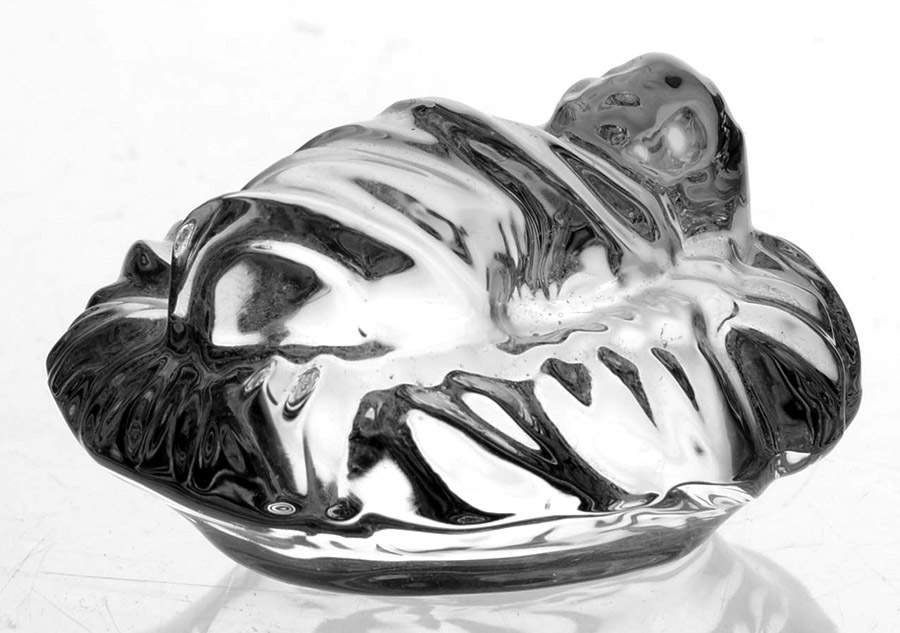 Miniature Nativity Baby Jesus - No Box by Gorham Crystal-1
