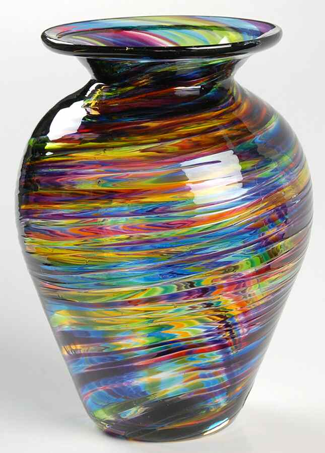 Glass Eye Studios Giftware Flora Vase Rainbow - Boxed by Glass Eye Studio-1