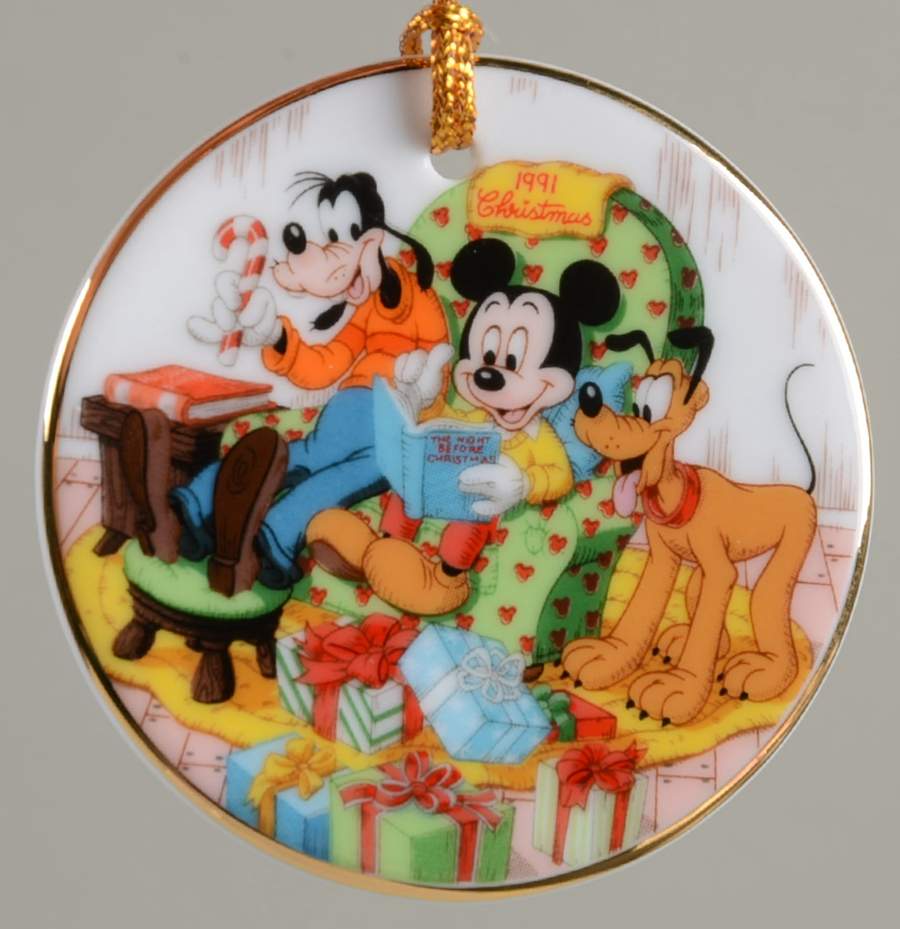 Disney Annual Ornaments-Flat The Night Before Christmas - Boxed by Grolier-1