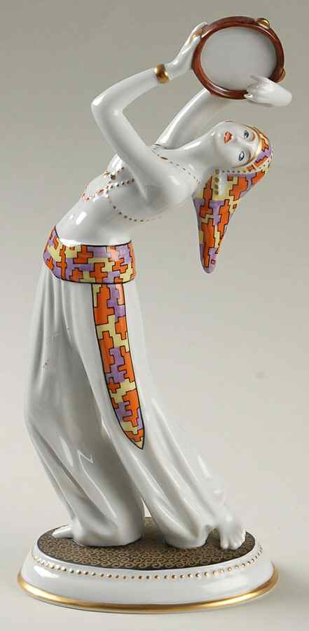 Masquerade Tambourine - Boxed by Goebel-1