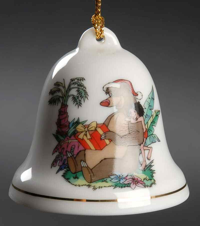 Disney Christmas Bell Jungle Book-Mowgli  And Baloo - No Box by Grolier-1