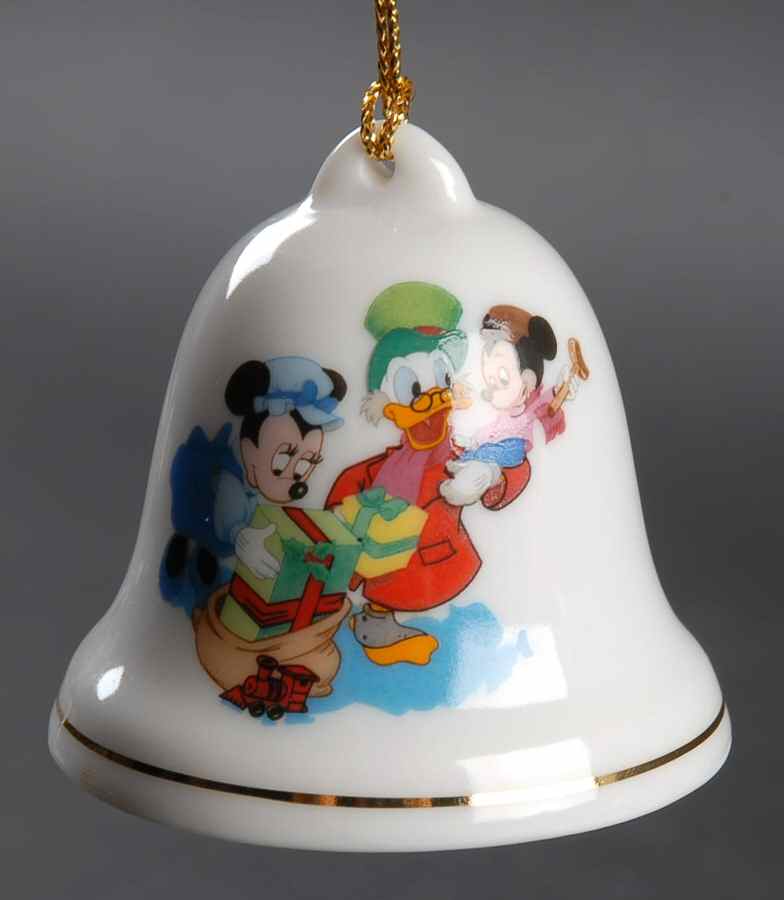 Disney Christmas Bell Scrooge McDuck With Tiny Tim - No Box by Grolier-1