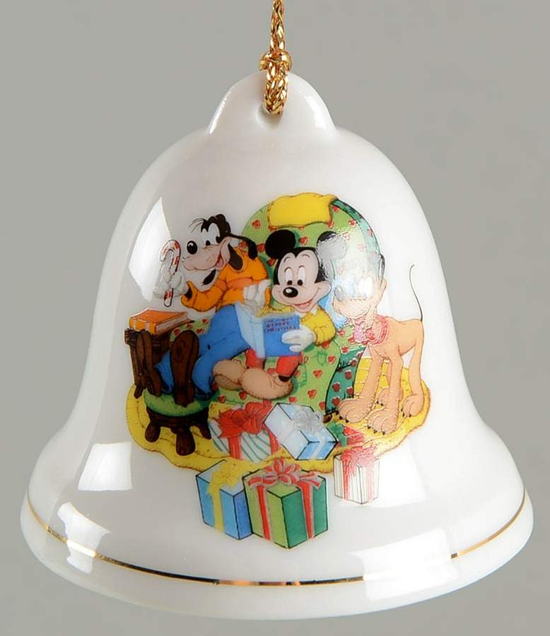 Disney Christmas Bell Mickey, Goofy, Pluto - No Box by Grolier-1