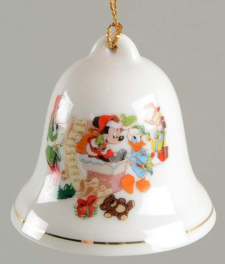 Disney Christmas Bell Mickey, Goofy, Donald - No Box by Grolier-1