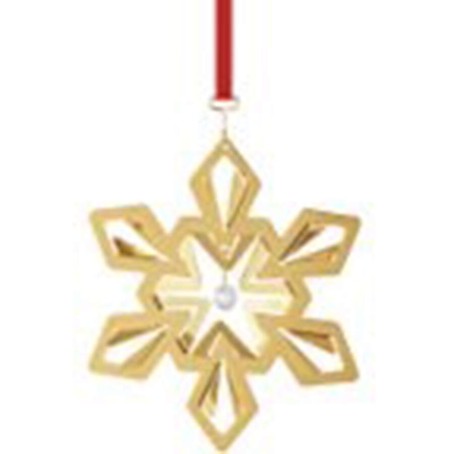 Annual Christmas Ornament Snowflake - No Box by Georg Jensen (Denmark)-1