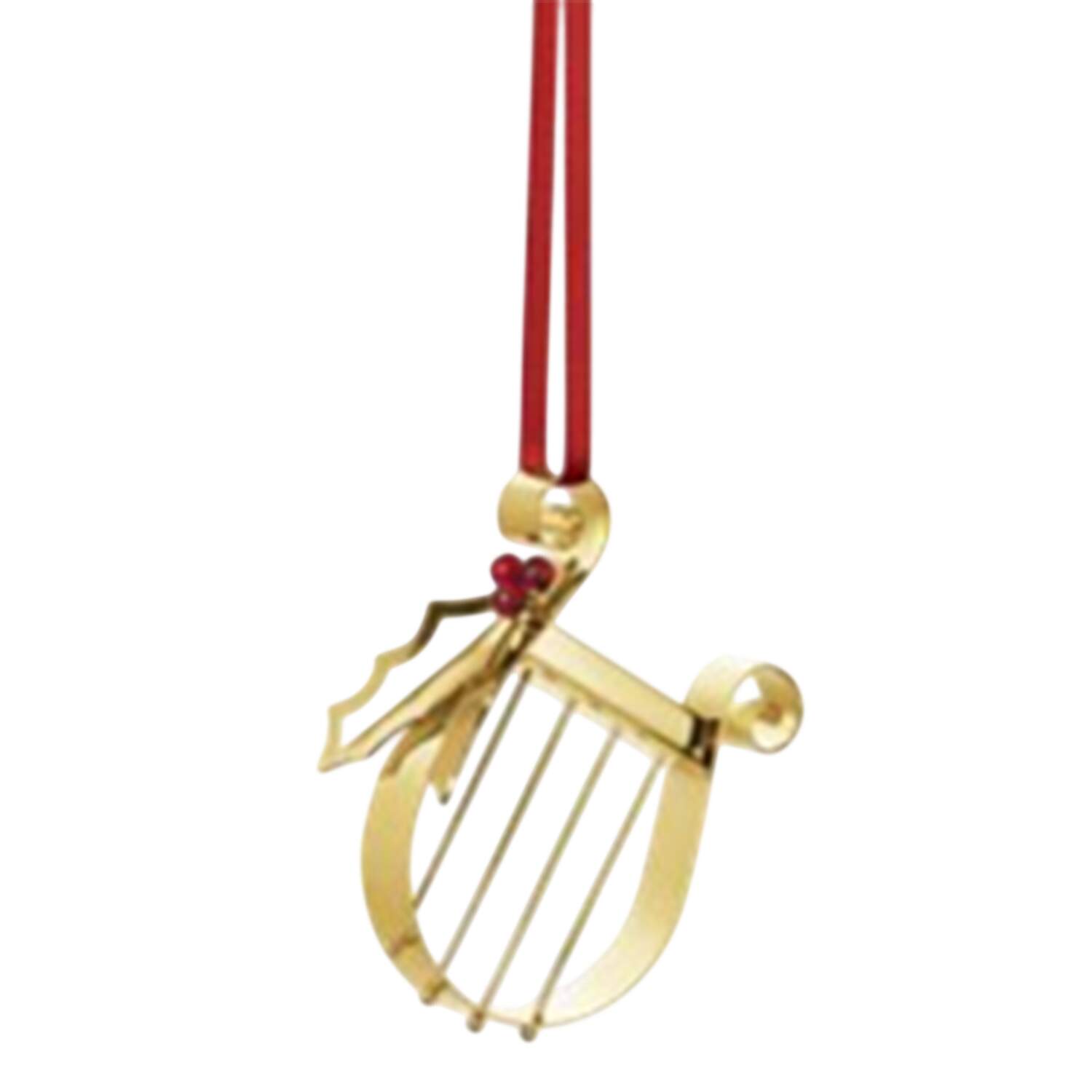 Annual Christmas Ornament Harp - Boxed by Georg Jensen (Denmark)-1