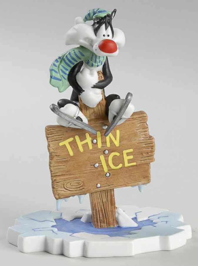 Looney Tunes Spotlight Thin Ice-Sylvester - Boxed by Goebel-1