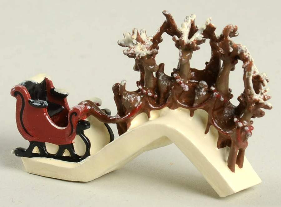 The Night Before Christmas-Miniature Eight Tiny Reindeer - No Box by Goebel-1