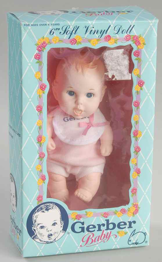 Gerber Doll Baby Girl-White Bib - Boxed by Gerber Products Company-1