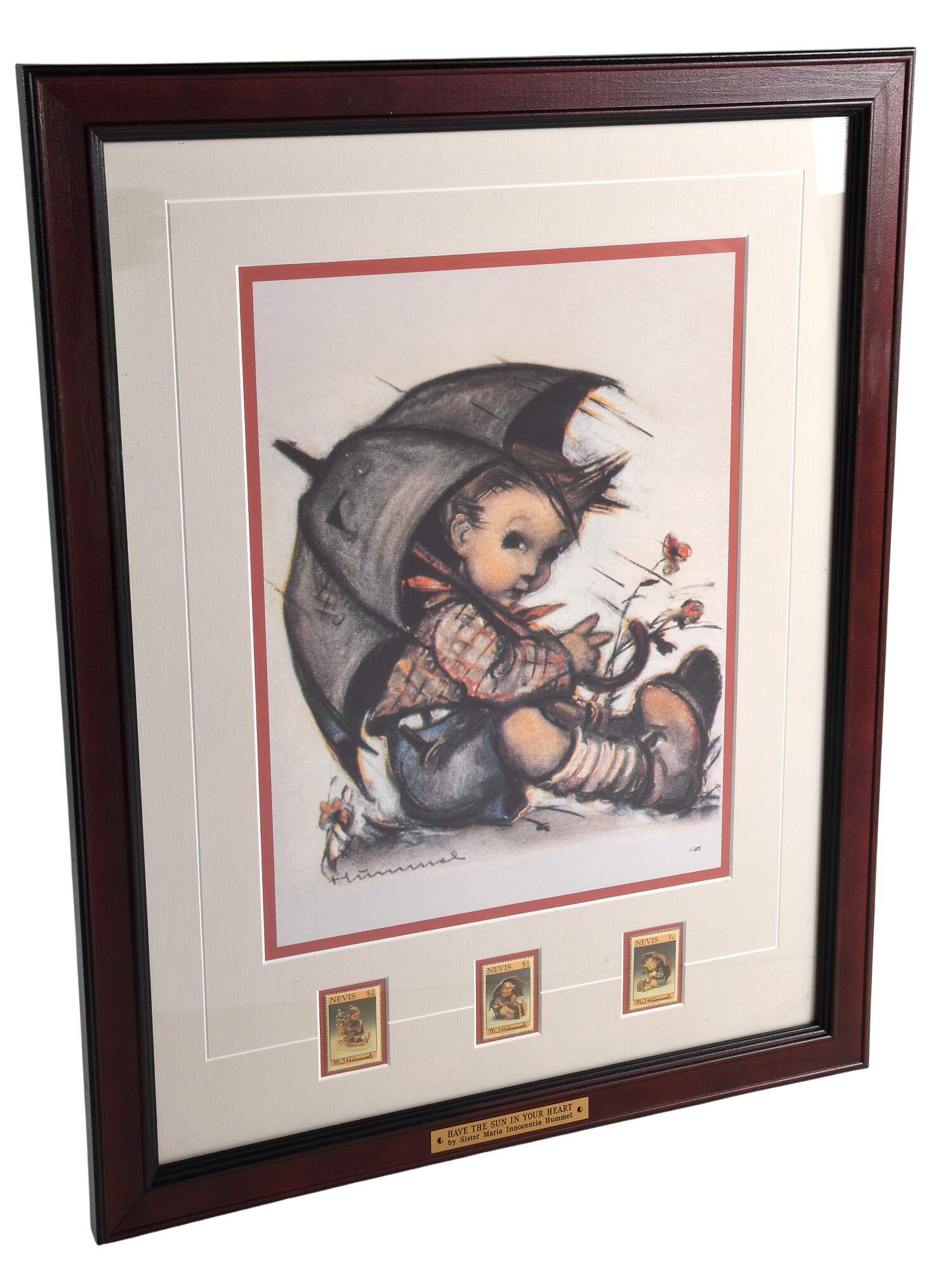 Hummel Framed Print Have The Sun In Your Heart - 3 Stamps - No Box by Goebel-1