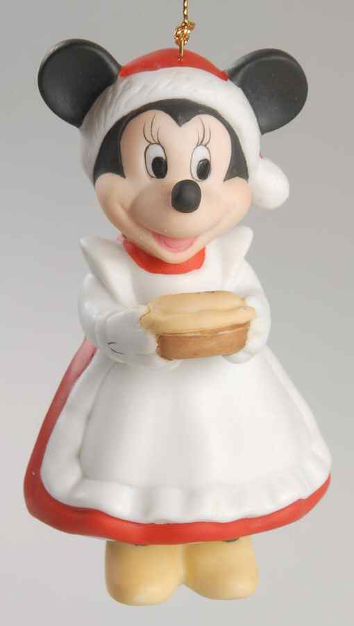 Disney Porcelain Treasures Minnie With Pie - No Box by Grolier-1