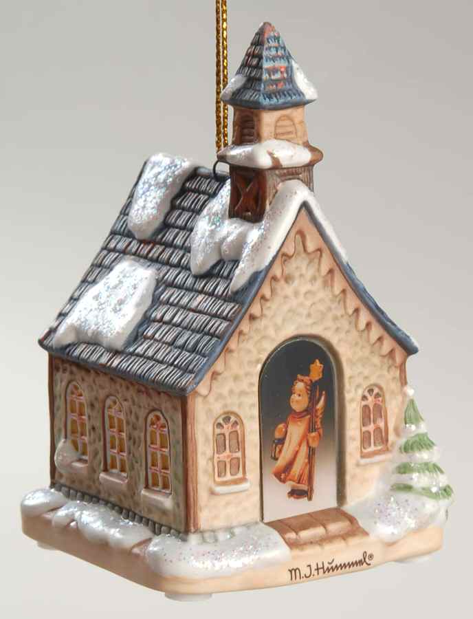 M I Hummel Bavarian Village Candlelight Church - No Box by Goebel-1