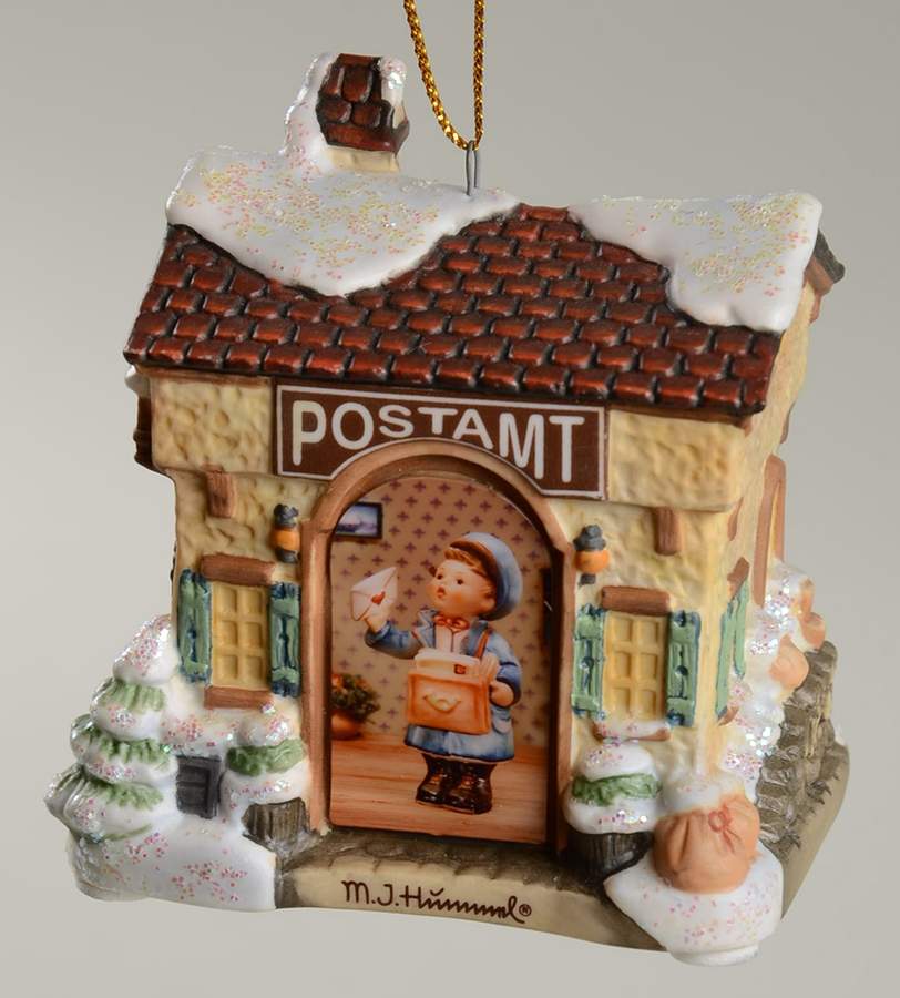 M I Hummel Bavarian Village Christmas Mail - No Box by Goebel-1